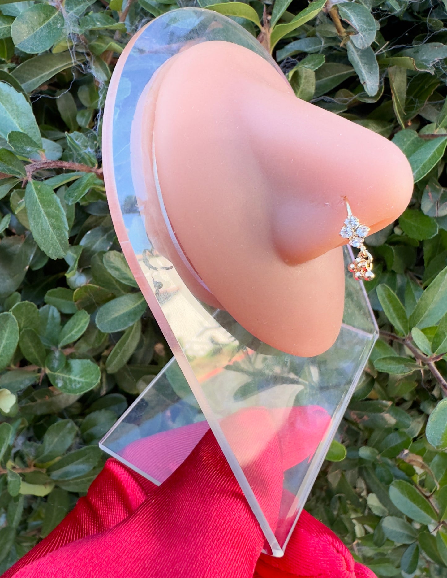 Clover Cluster Hoop Nose Ring