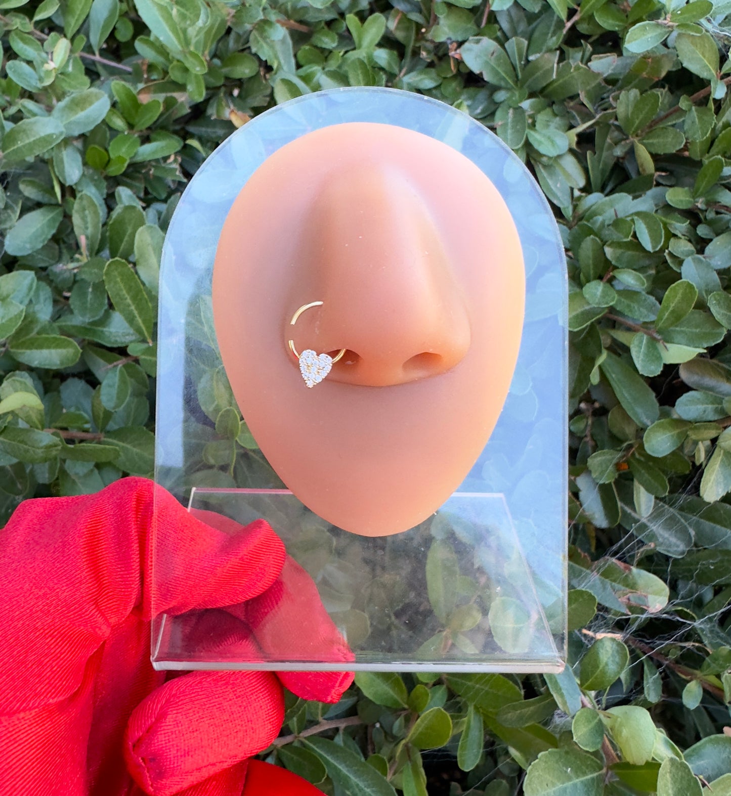 Heart Hoop Nose Ring