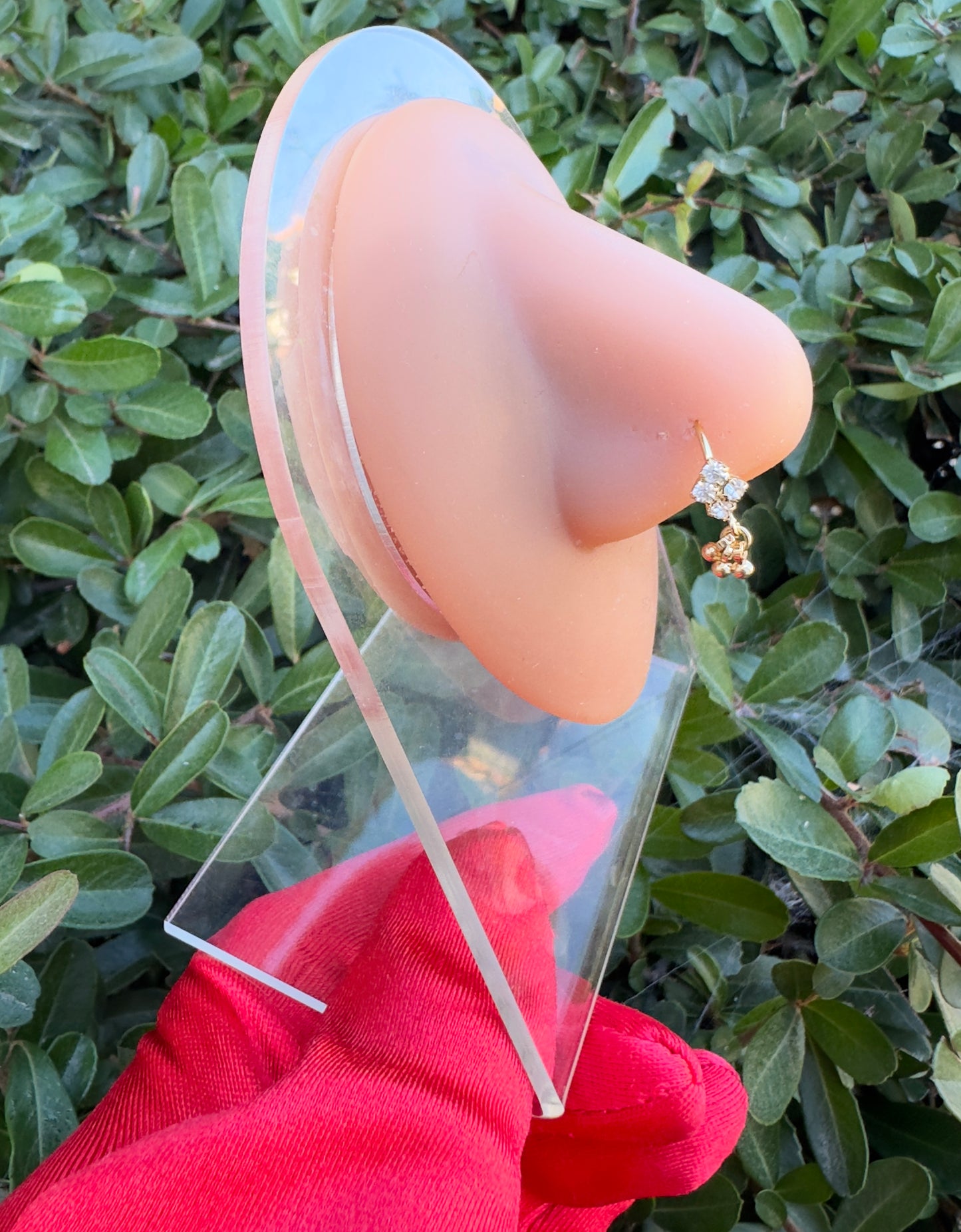 Clover Cluster Hoop Nose Ring