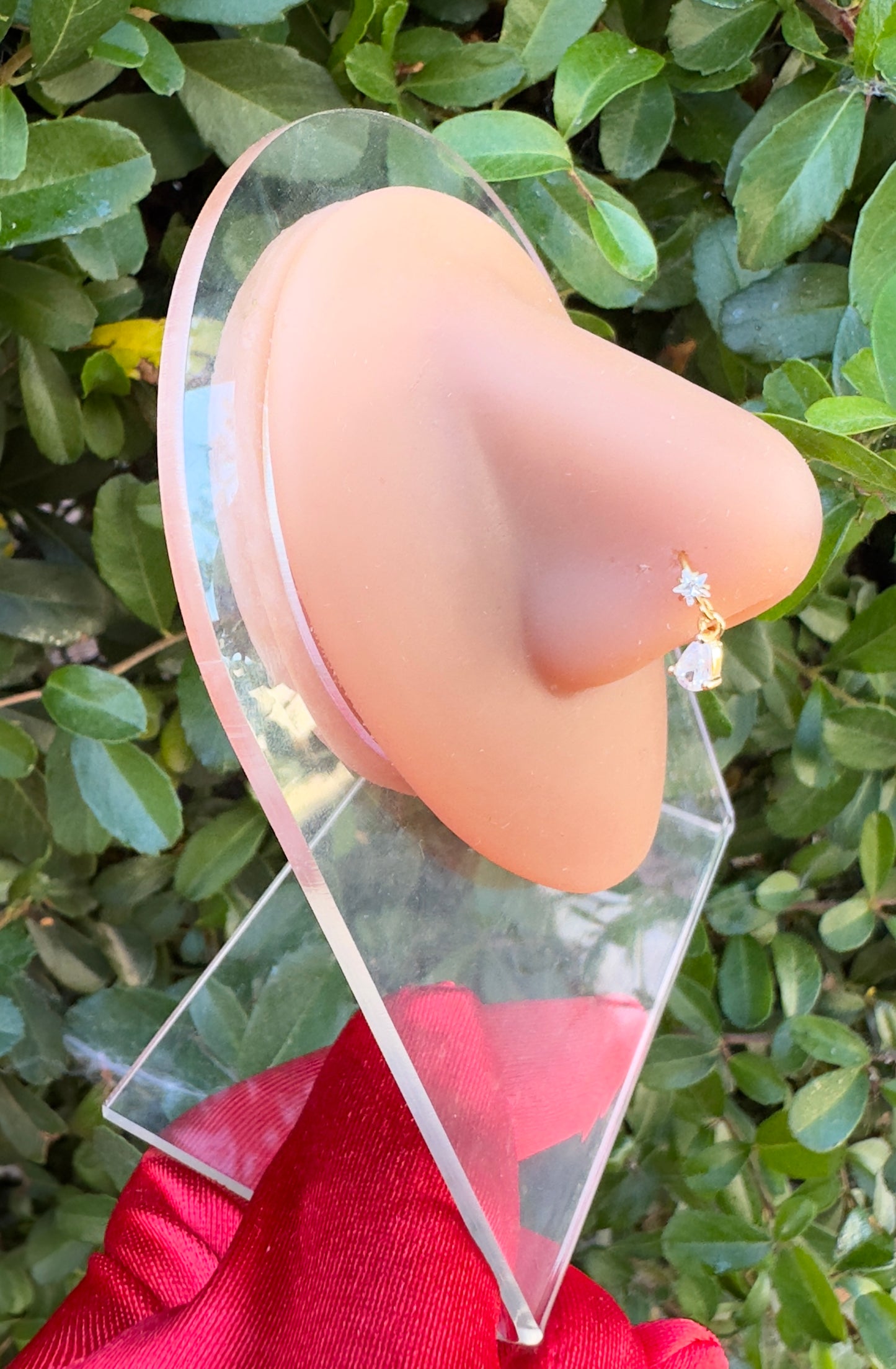 Dangling Starburst Hoop Nose Ring