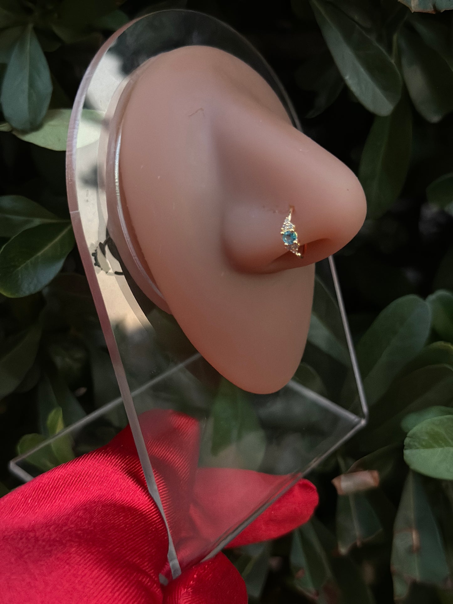 Aqua Bay Hoop Nose Ring