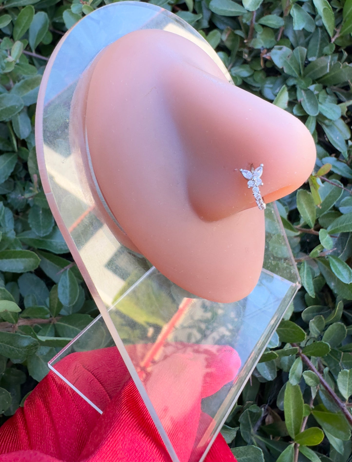 Butterfly Swoop Hoop Nose Ring