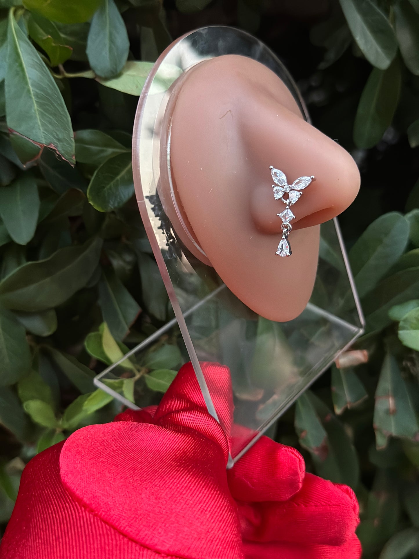 Regal Butterfly Nose Ring