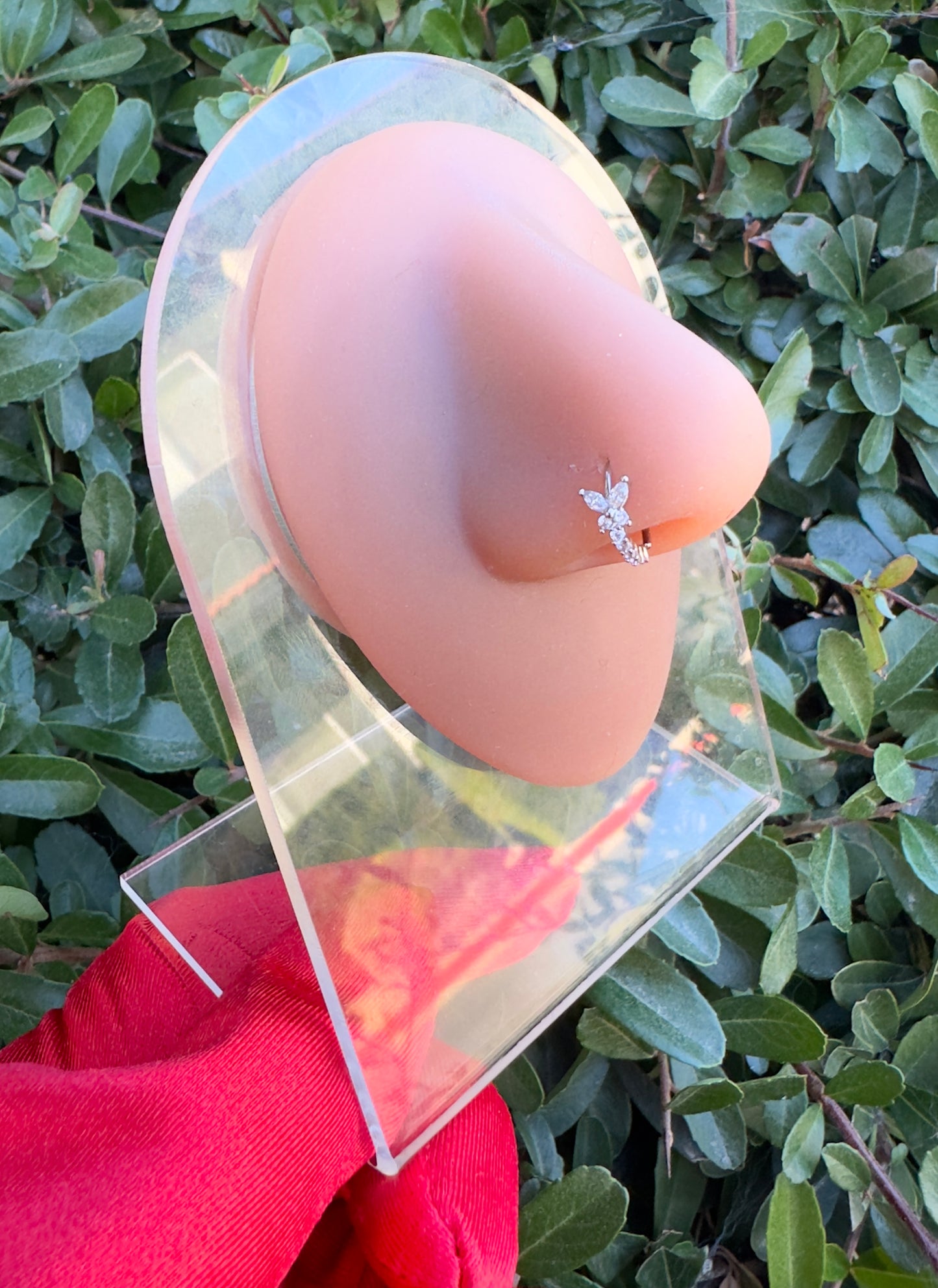 Butterfly Swoop Hoop Nose Ring