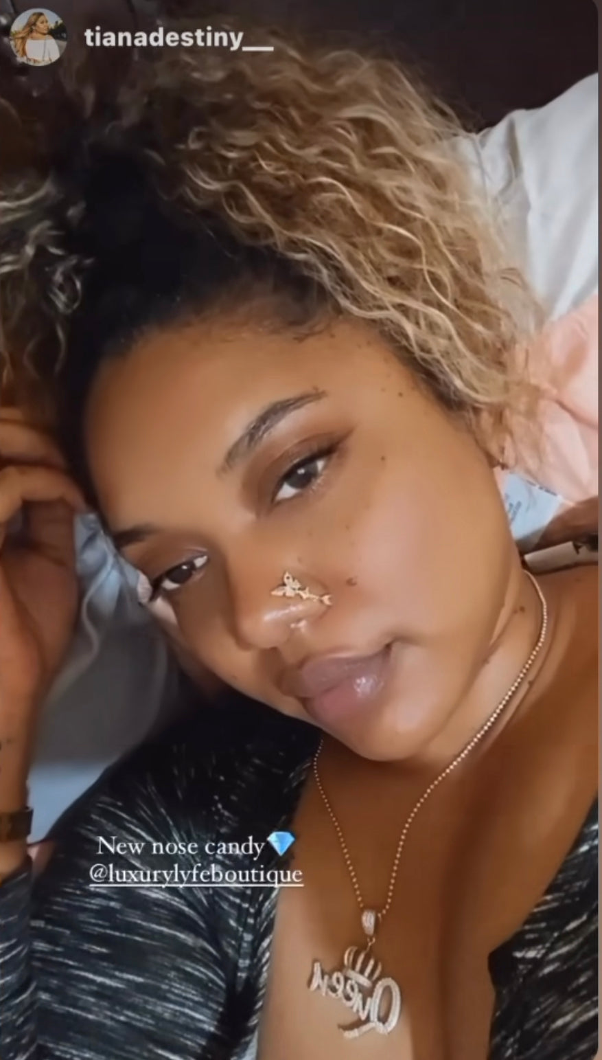 Regal Butterfly Nose Ring