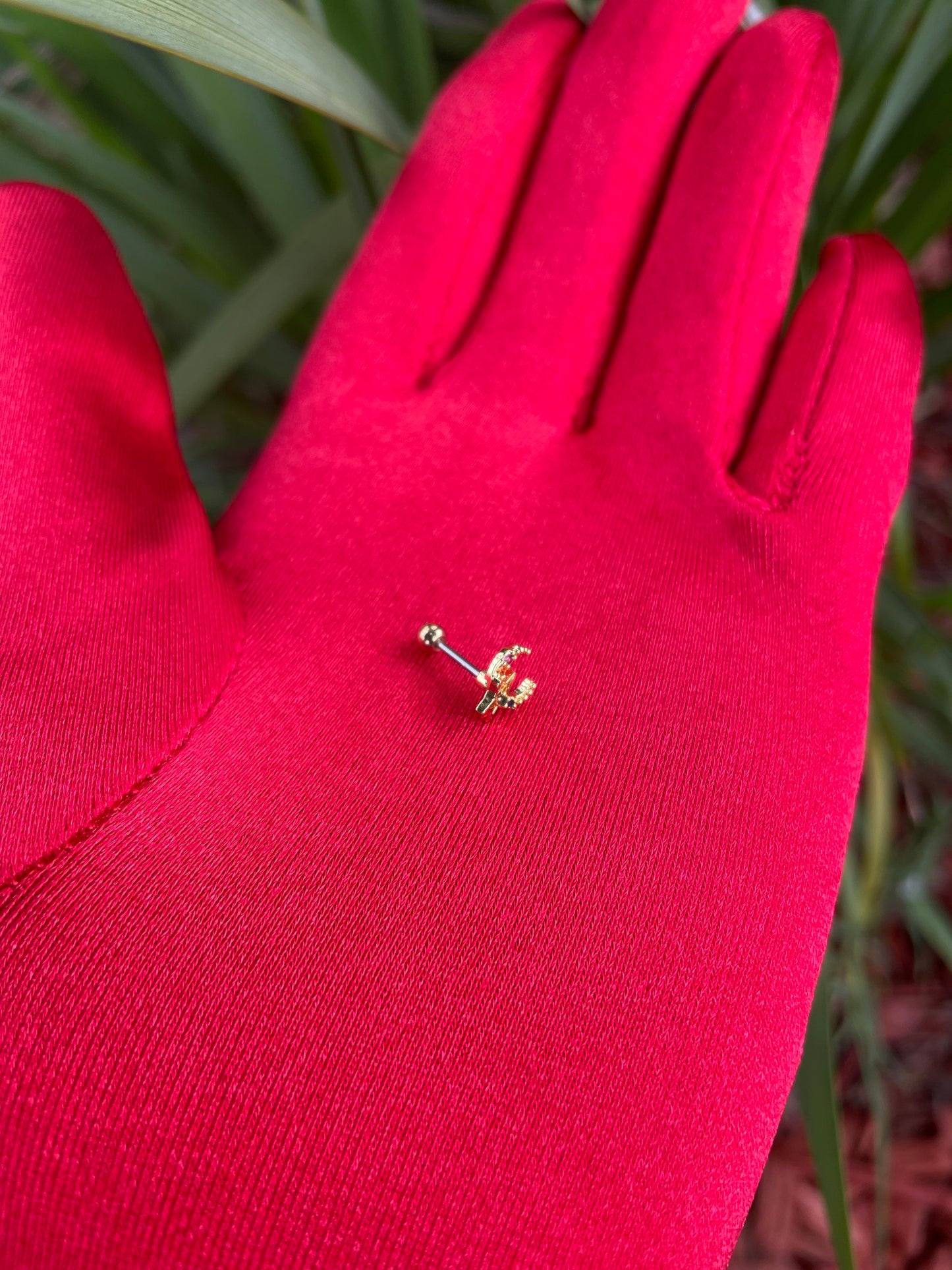 Moon & Star Cartilage Earring