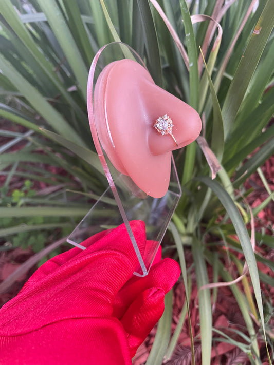 Royal Heart Non Piercing Nose Clip