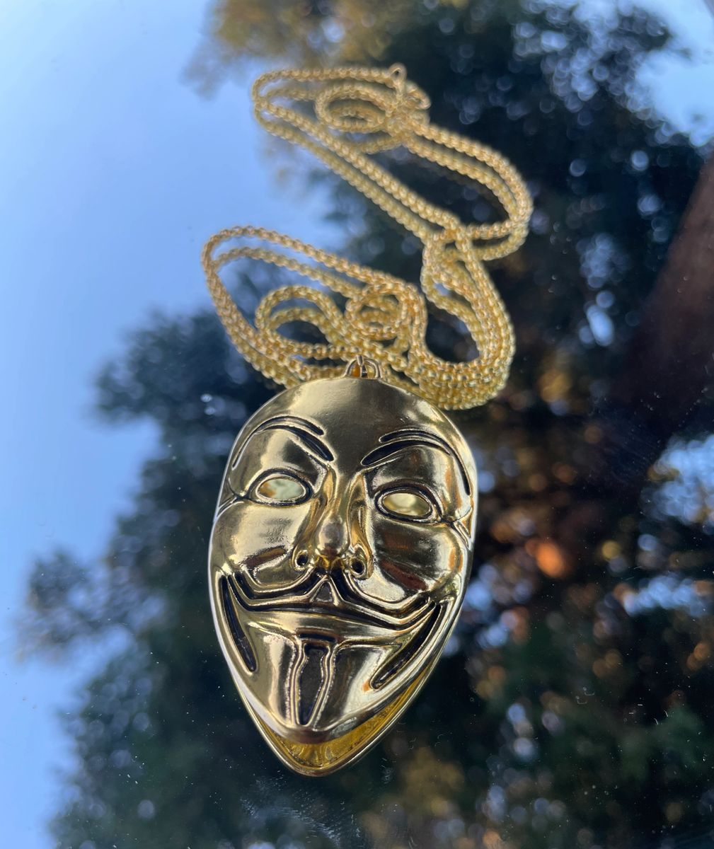 Anonymous Mask Necklace