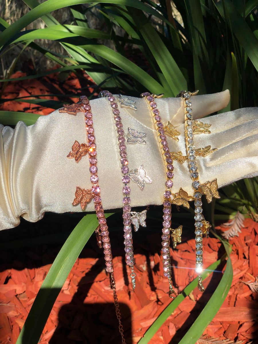 Butterfly Cuban Anklet