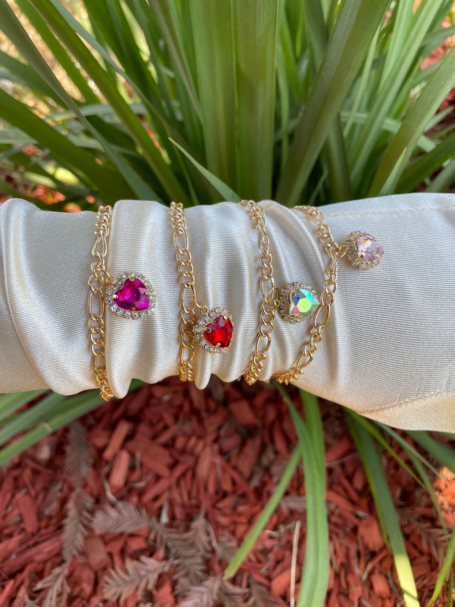Colored Heart Bracelet