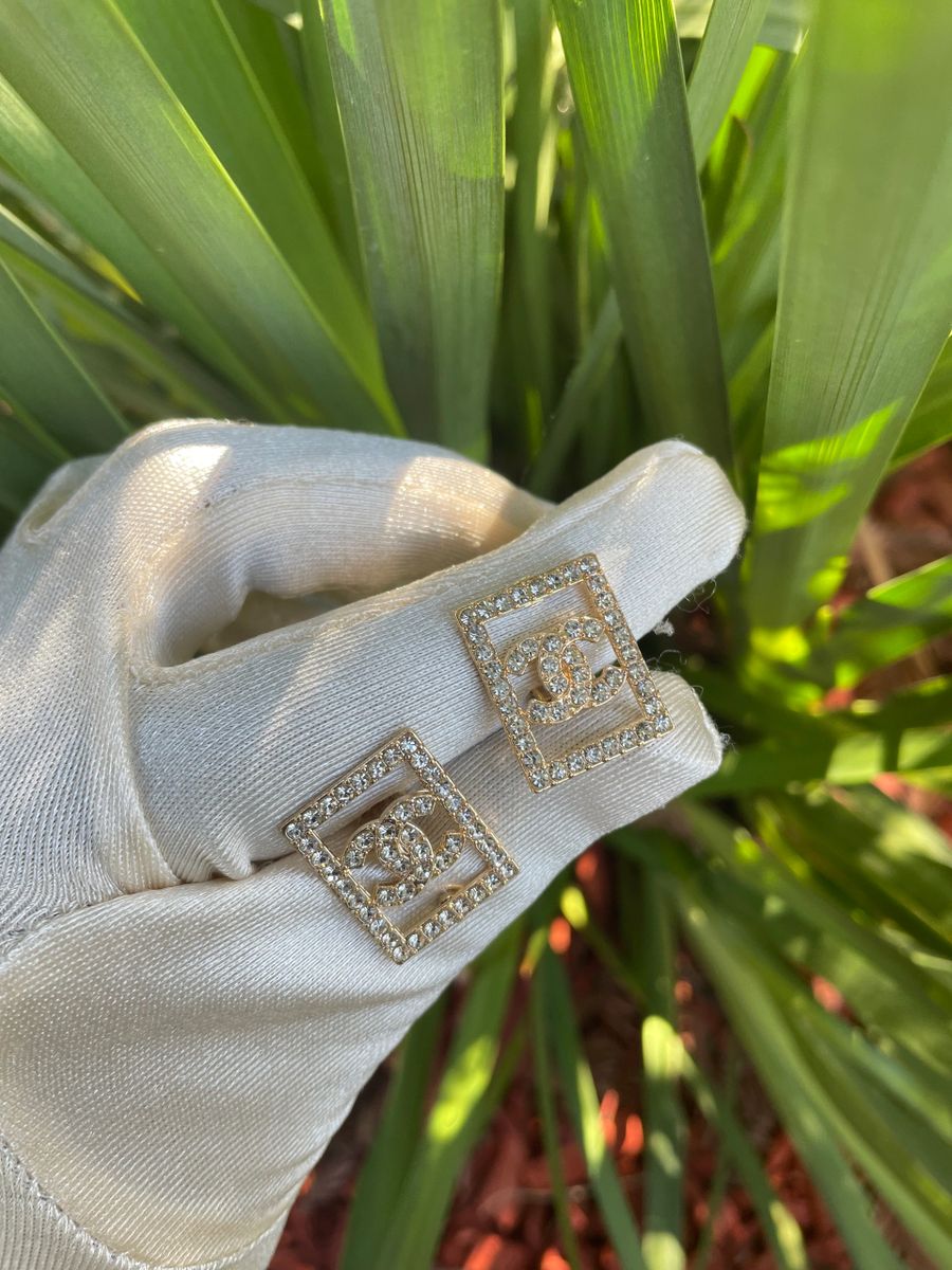 Diamond Double up Clip On Earrings