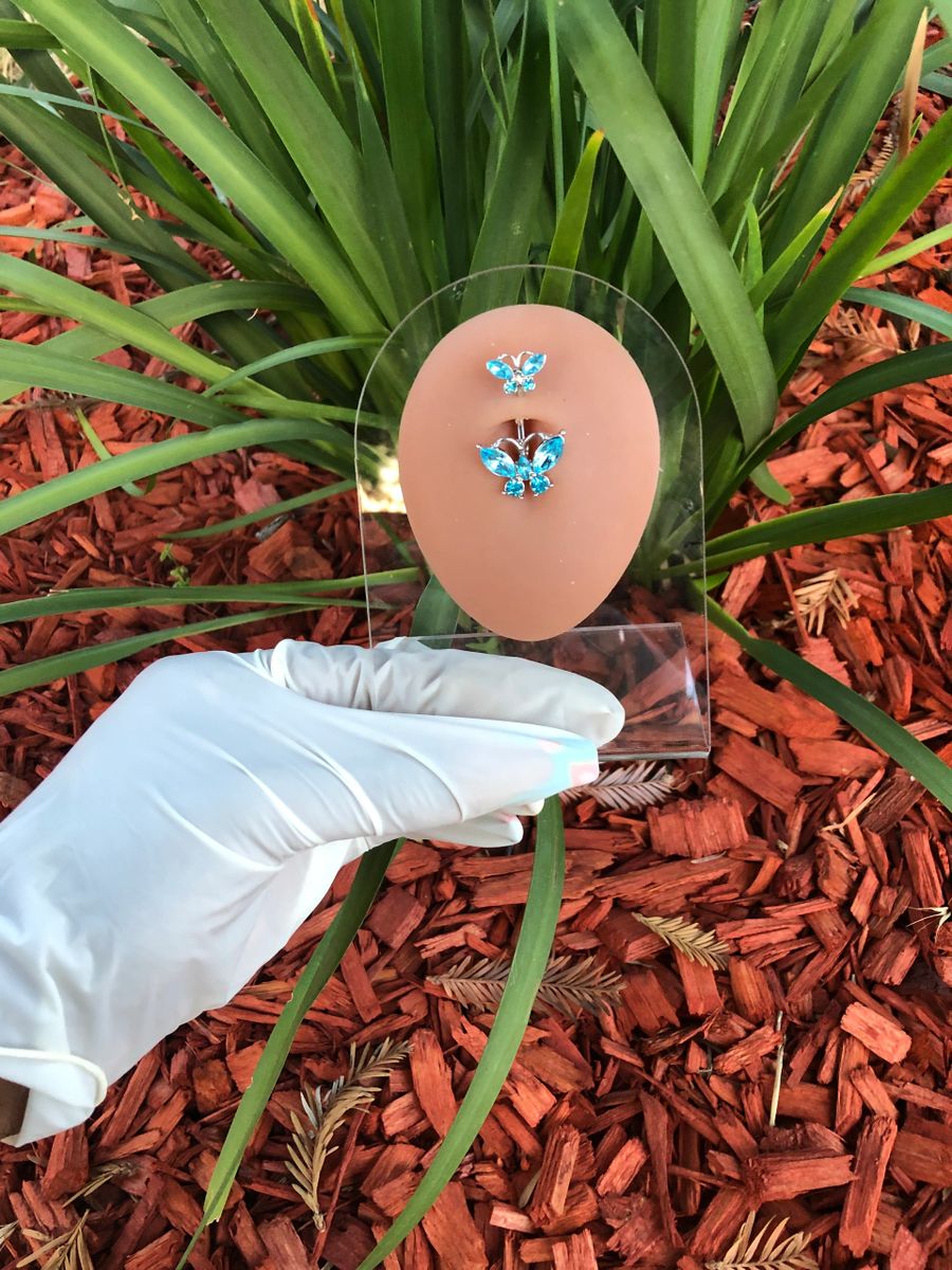 Flying Butterfly Belly Ring