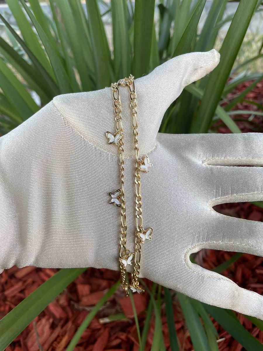 Gold Filled Butterfly Anklet