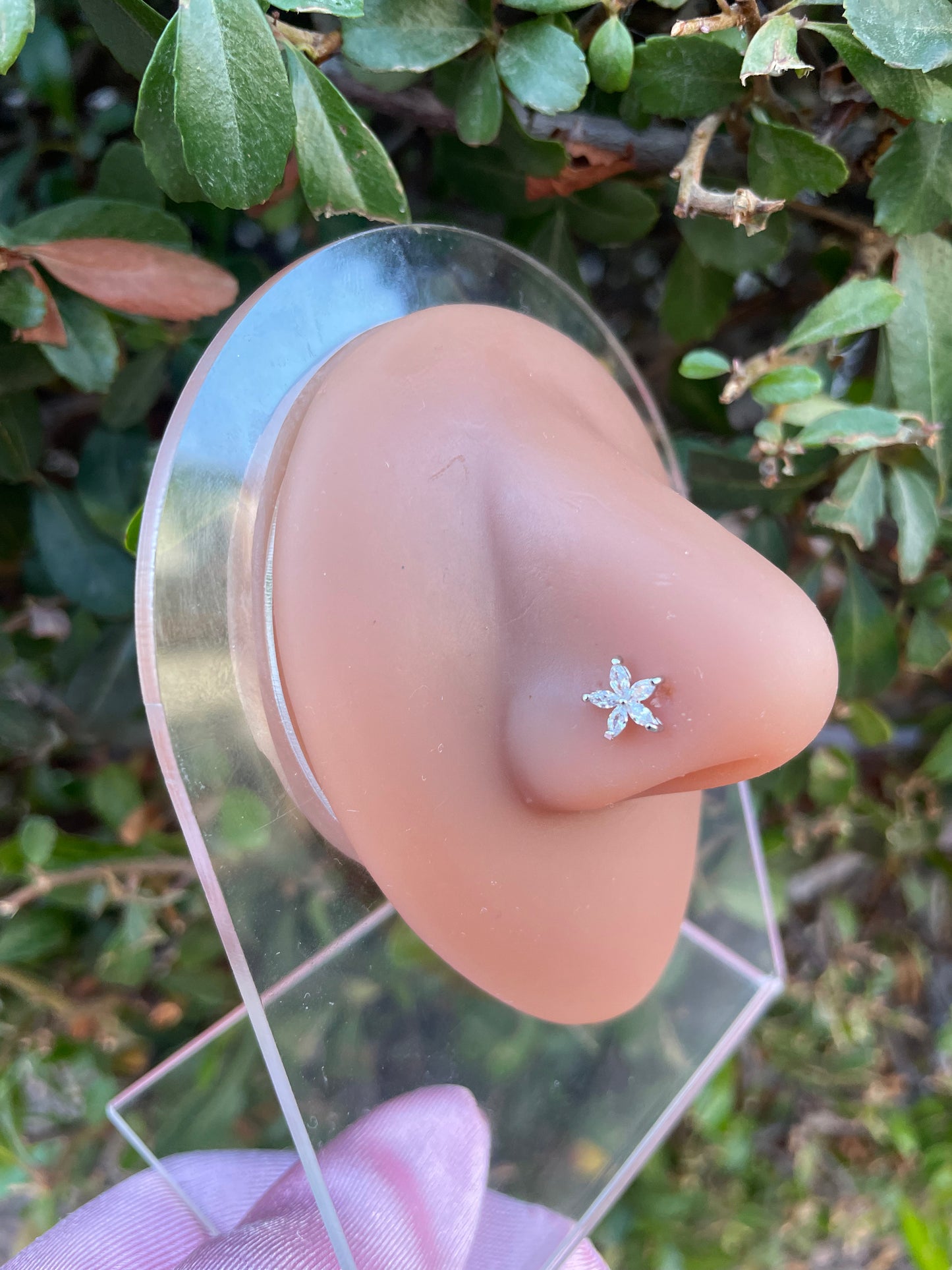 Hibiscus Flower Nose Ring
