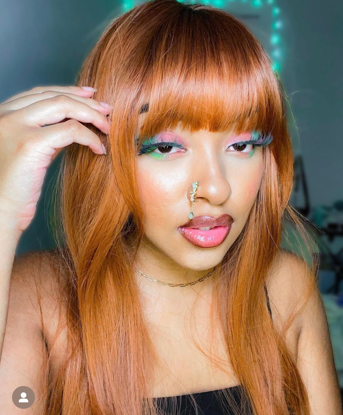 Yuki Dangling Flower Nose Ring