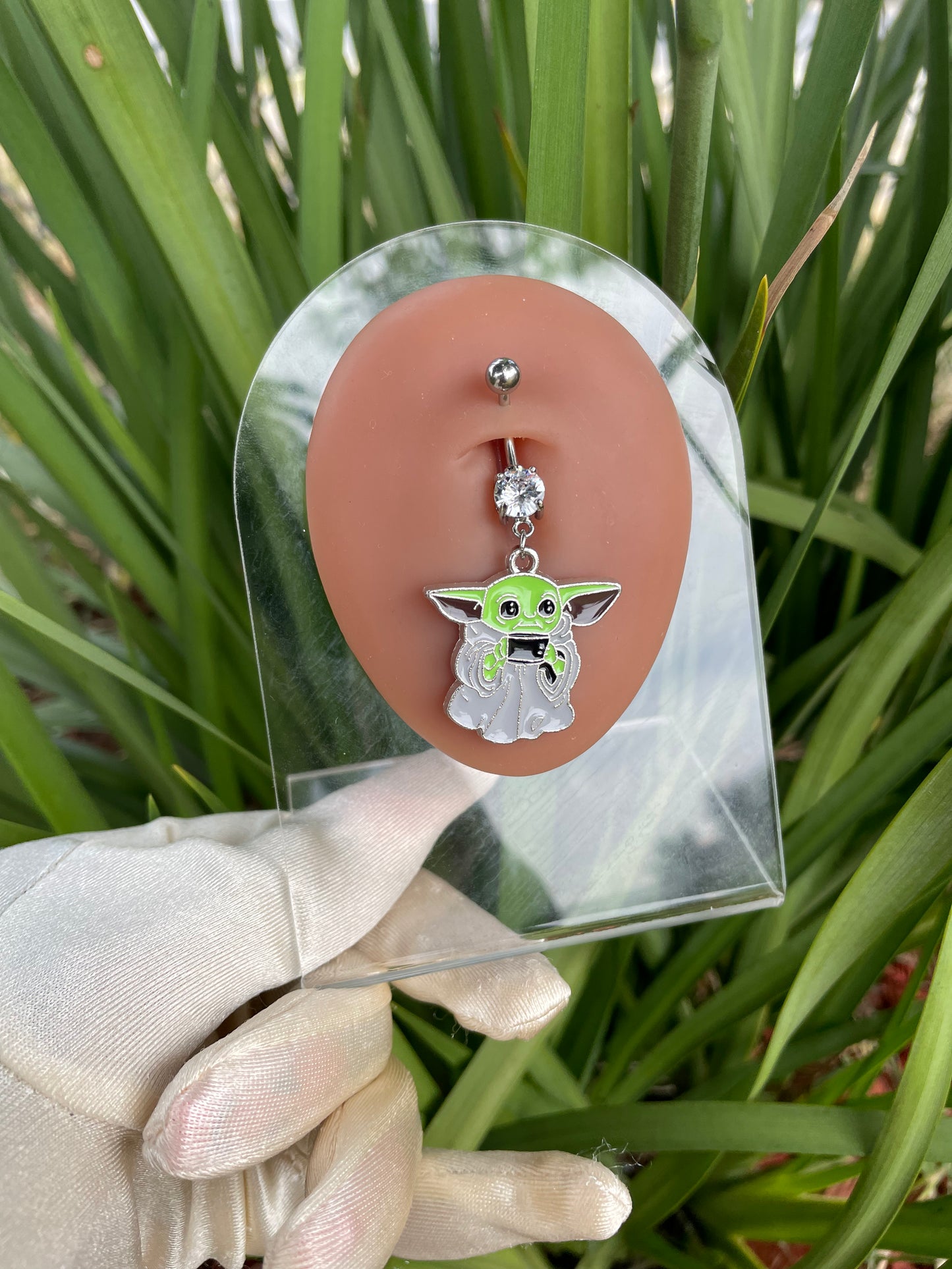 Baby Yoda Belly Ring