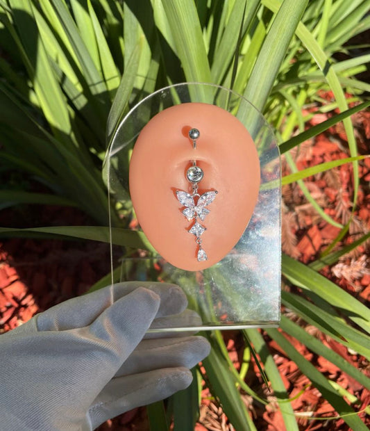 Monarch Butterfly Belly Ring