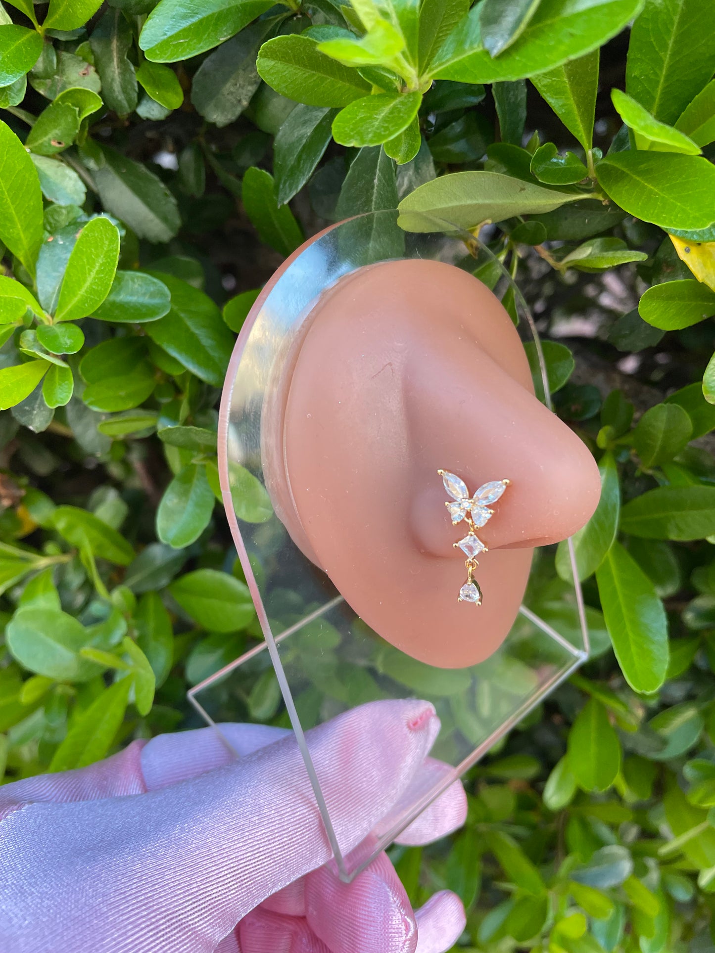 Regal Butterfly Nose Ring