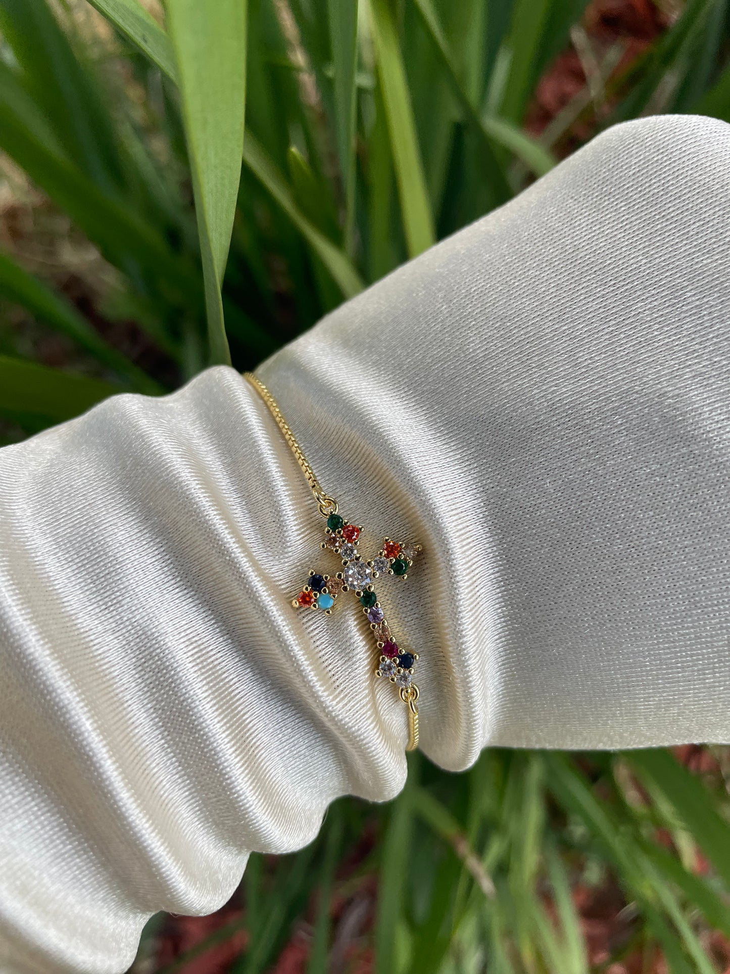 Colorful Cross Adjustable Bracelet