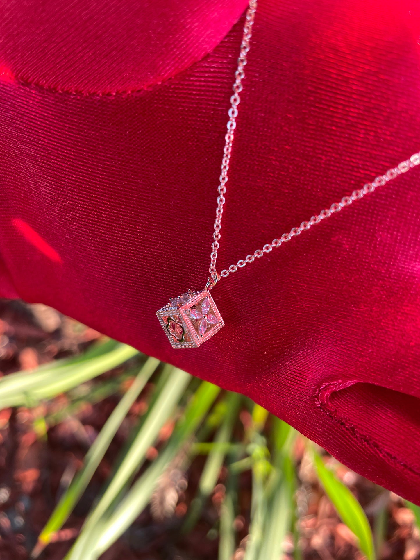 Golden Luxe Box Pendant