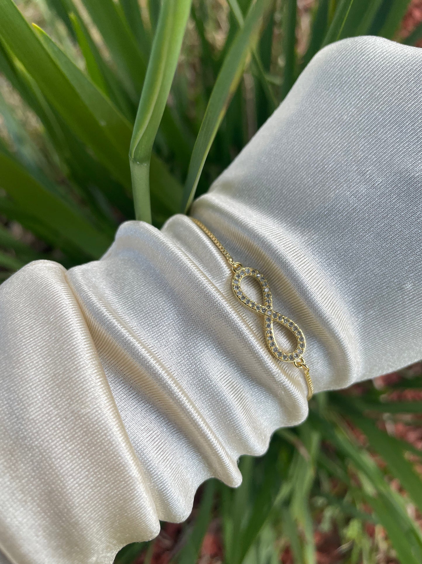 Diamond Infinity Adjustable Bracelet