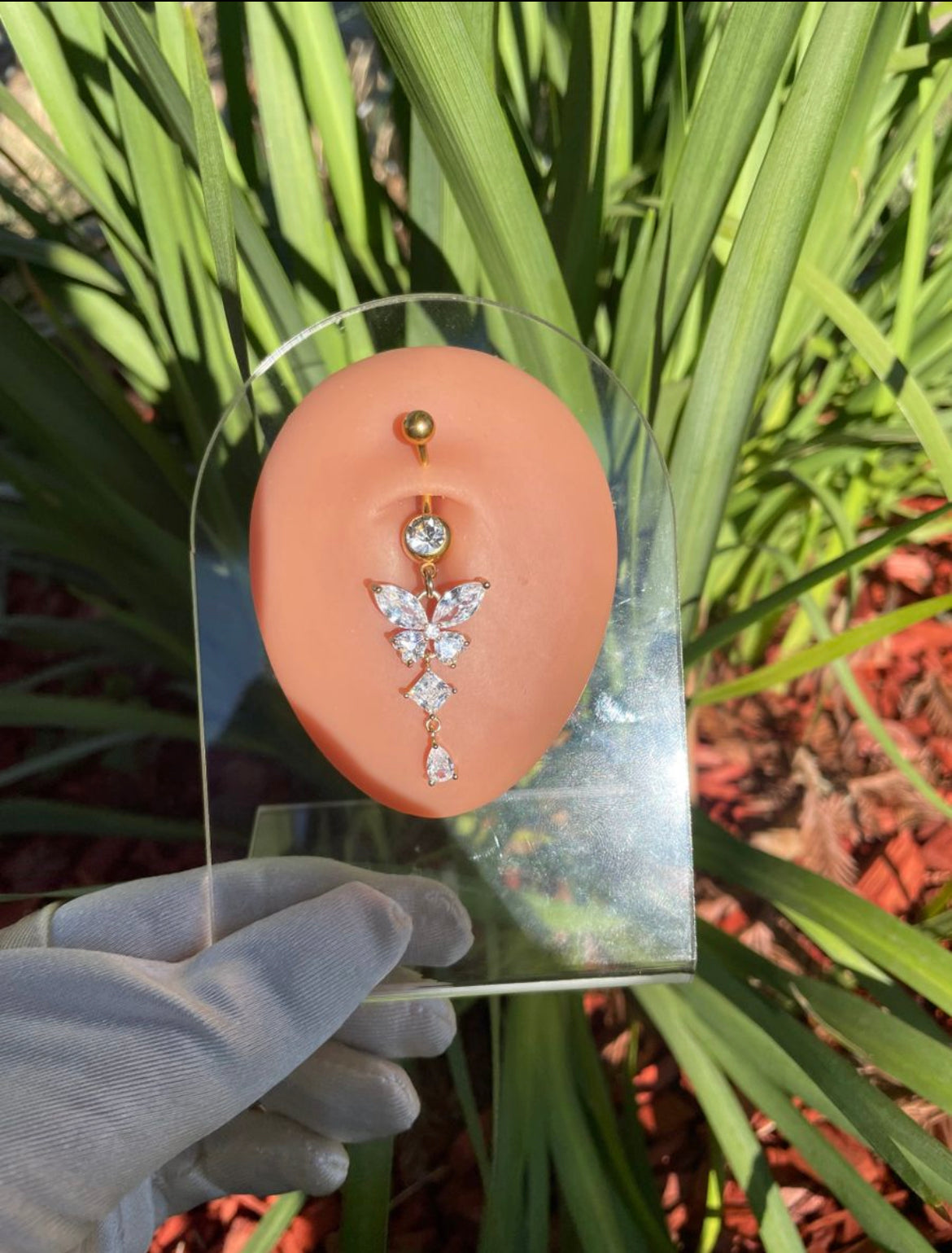 Monarch Butterfly Belly Ring