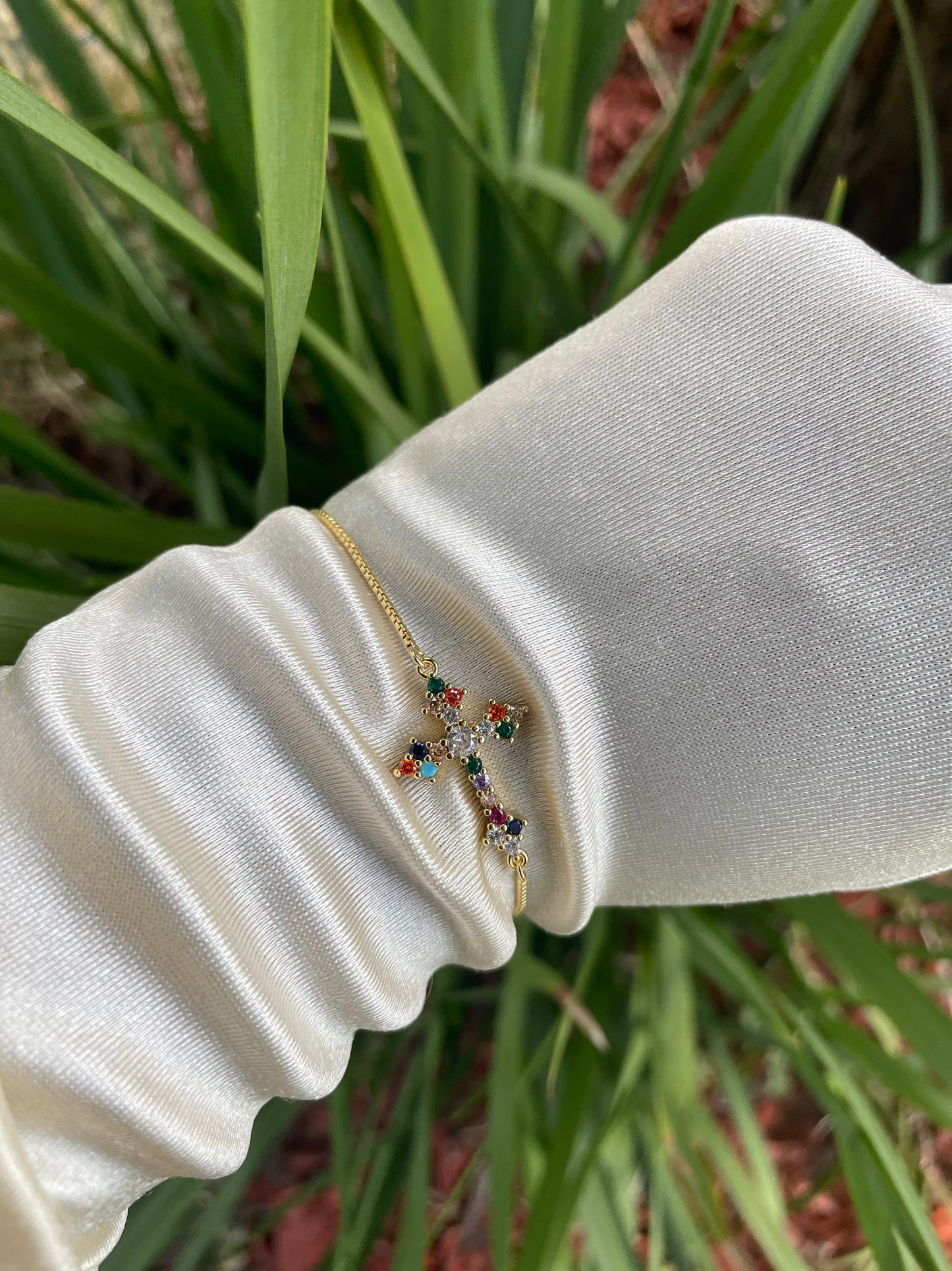 Colorful Cross Adjustable Bracelet