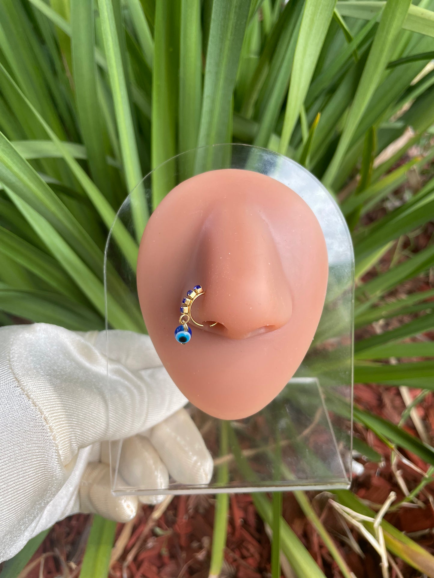 Evil Eye Hoop Nose Ring