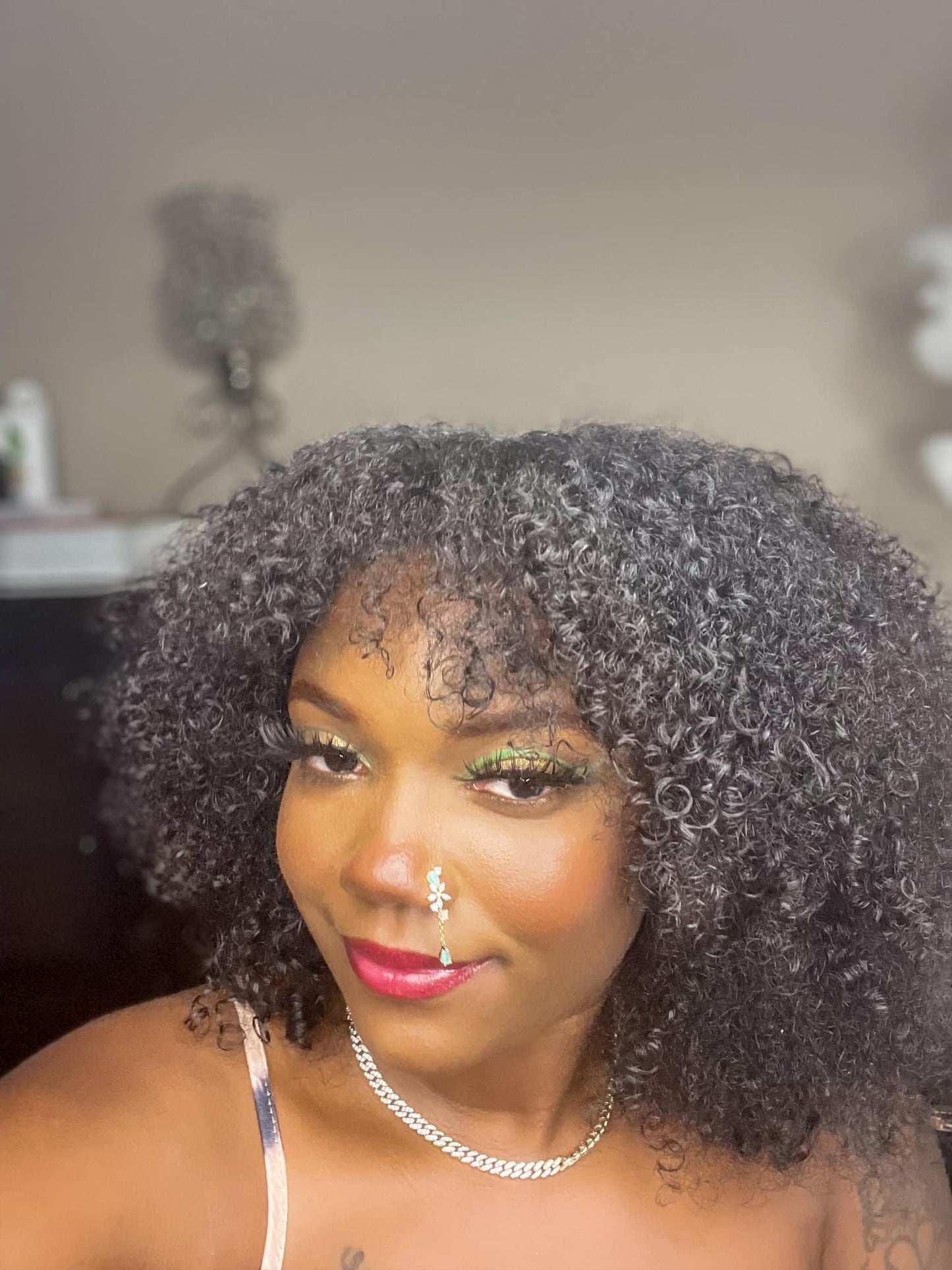 Yuki Dangling Flower Nose Ring