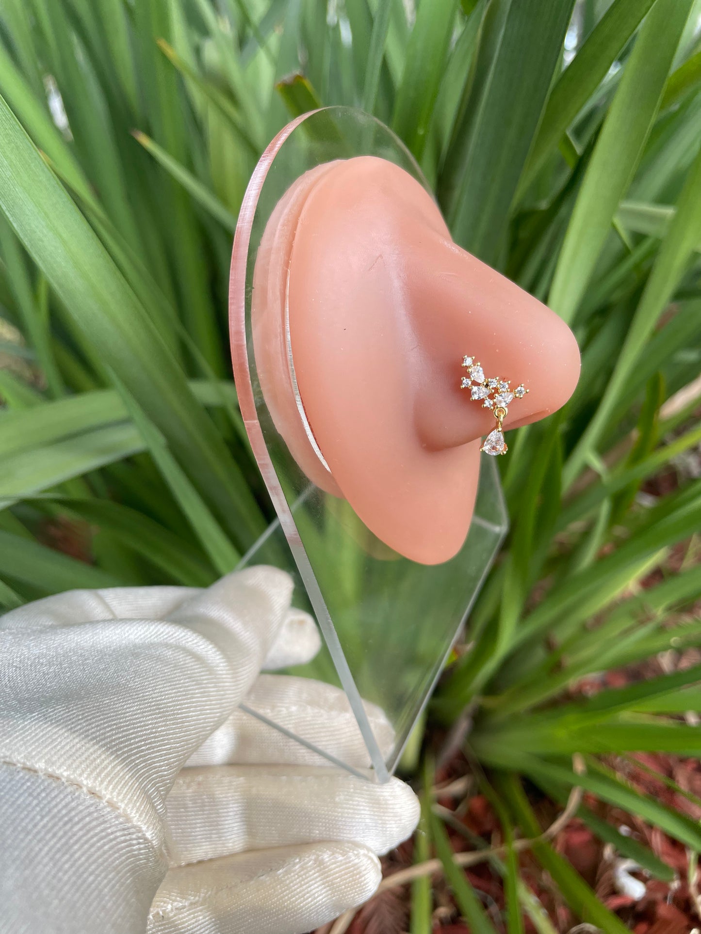 Dangling Stackable Star Nose Ring