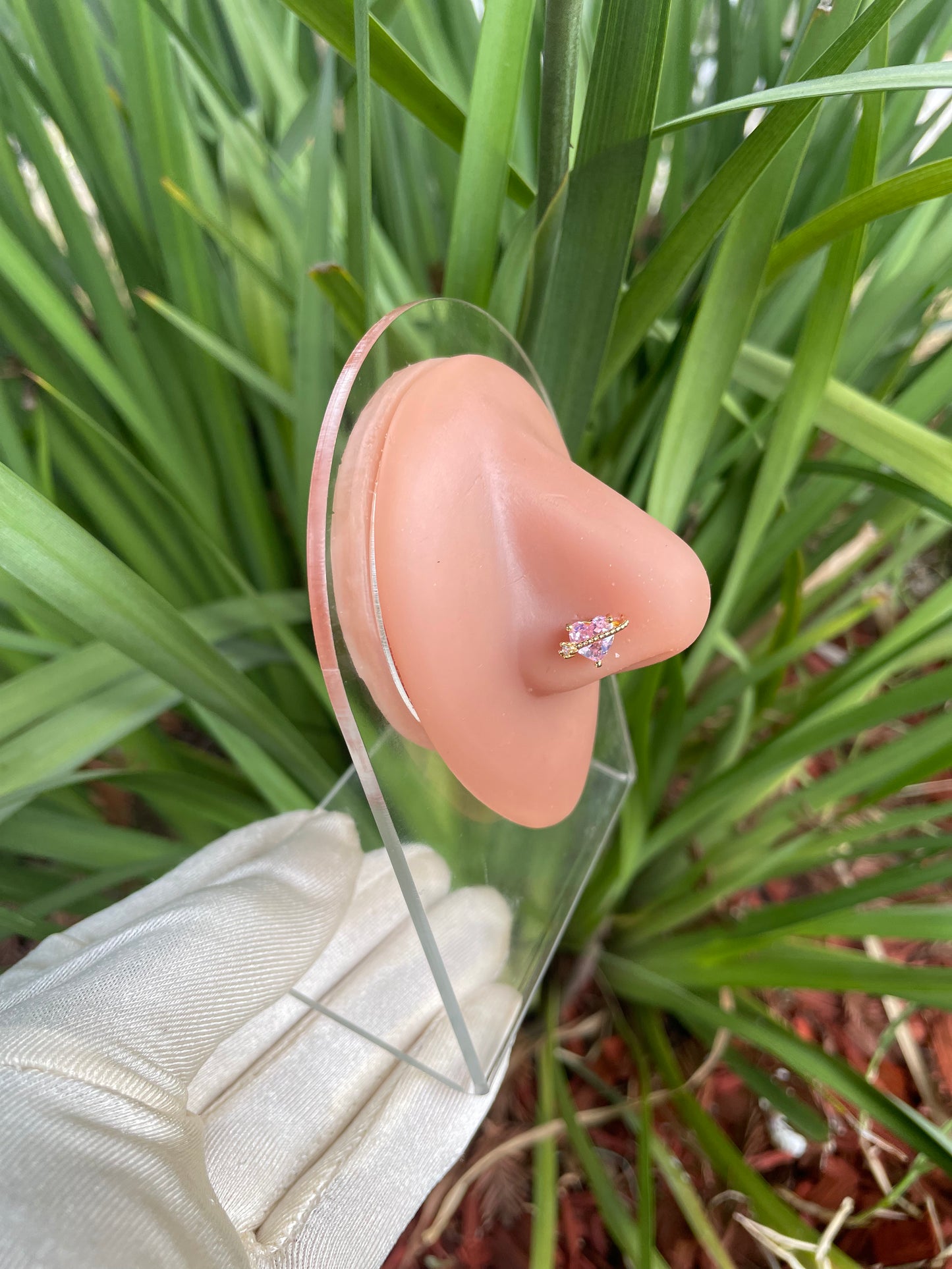 Reena Solar Heart Nose Ring