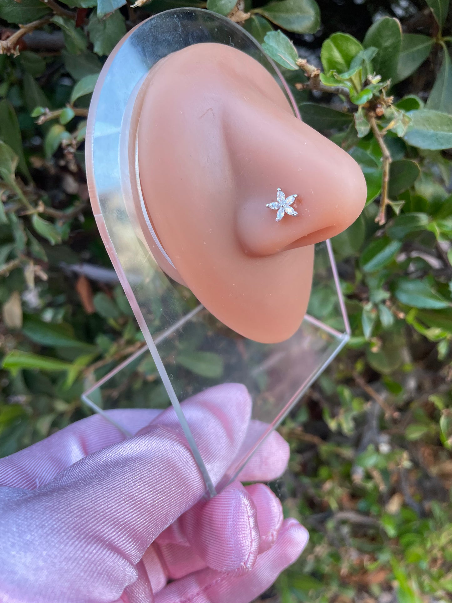 Hibiscus Flower Nose Ring