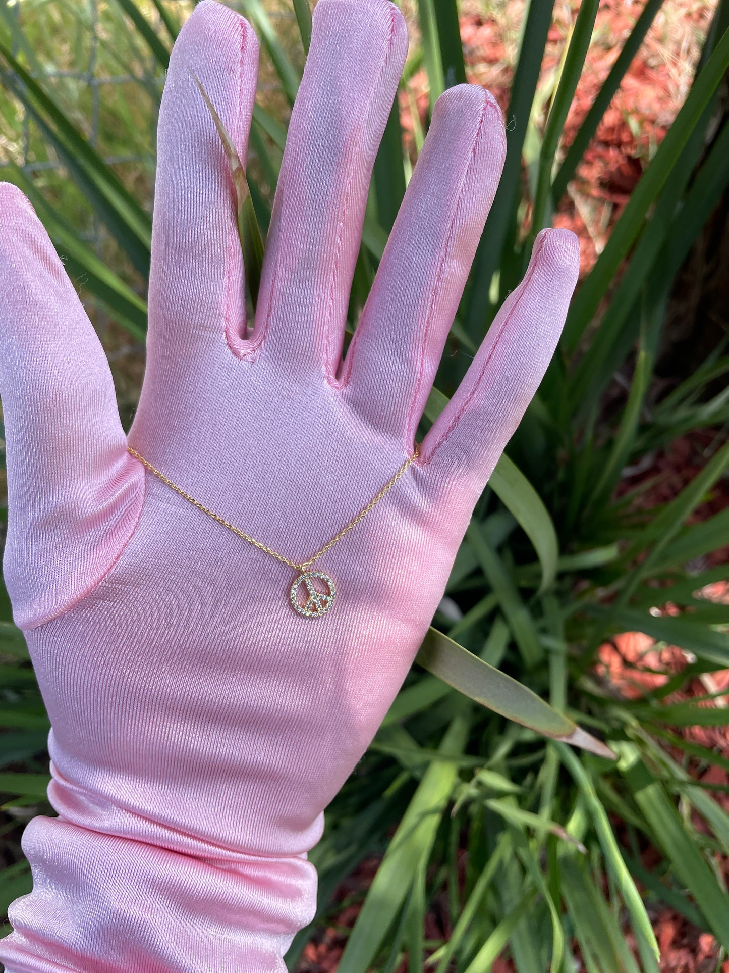 Golden Peace Necklace