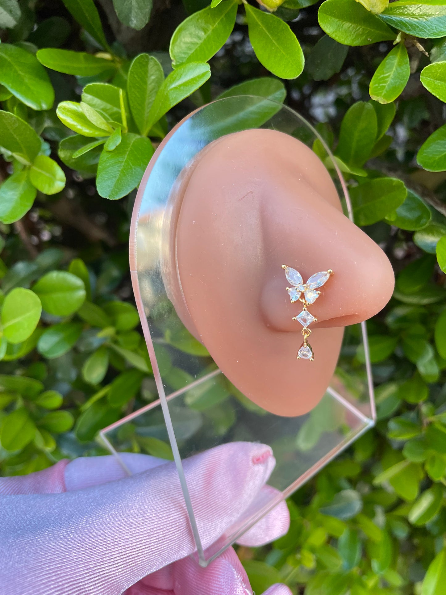 Regal Butterfly Nose Ring