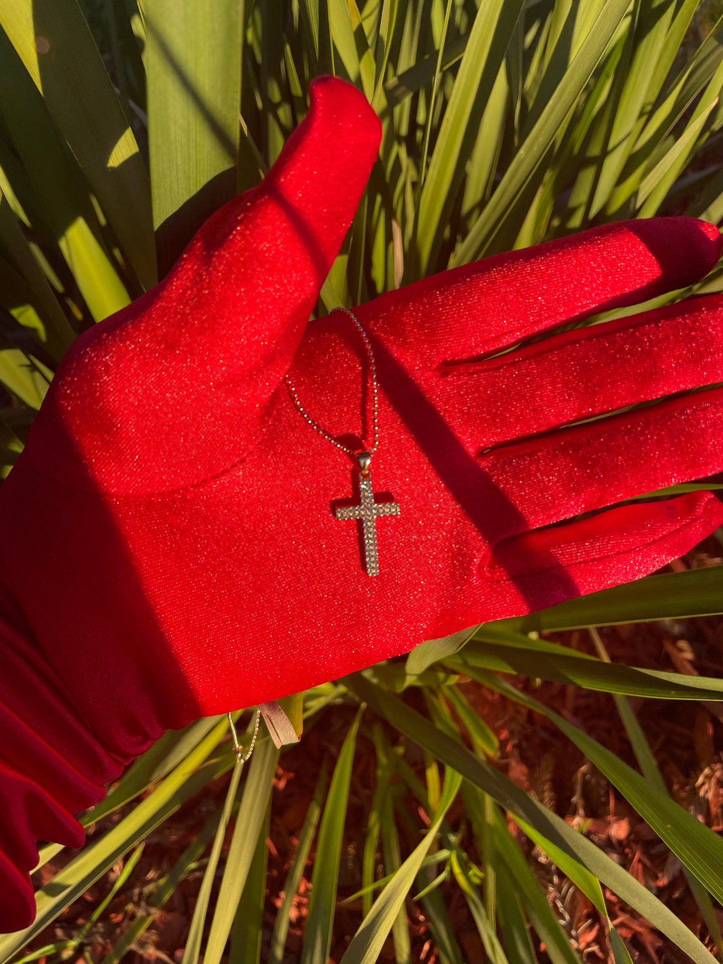 Mini Diamond Cross Necklace