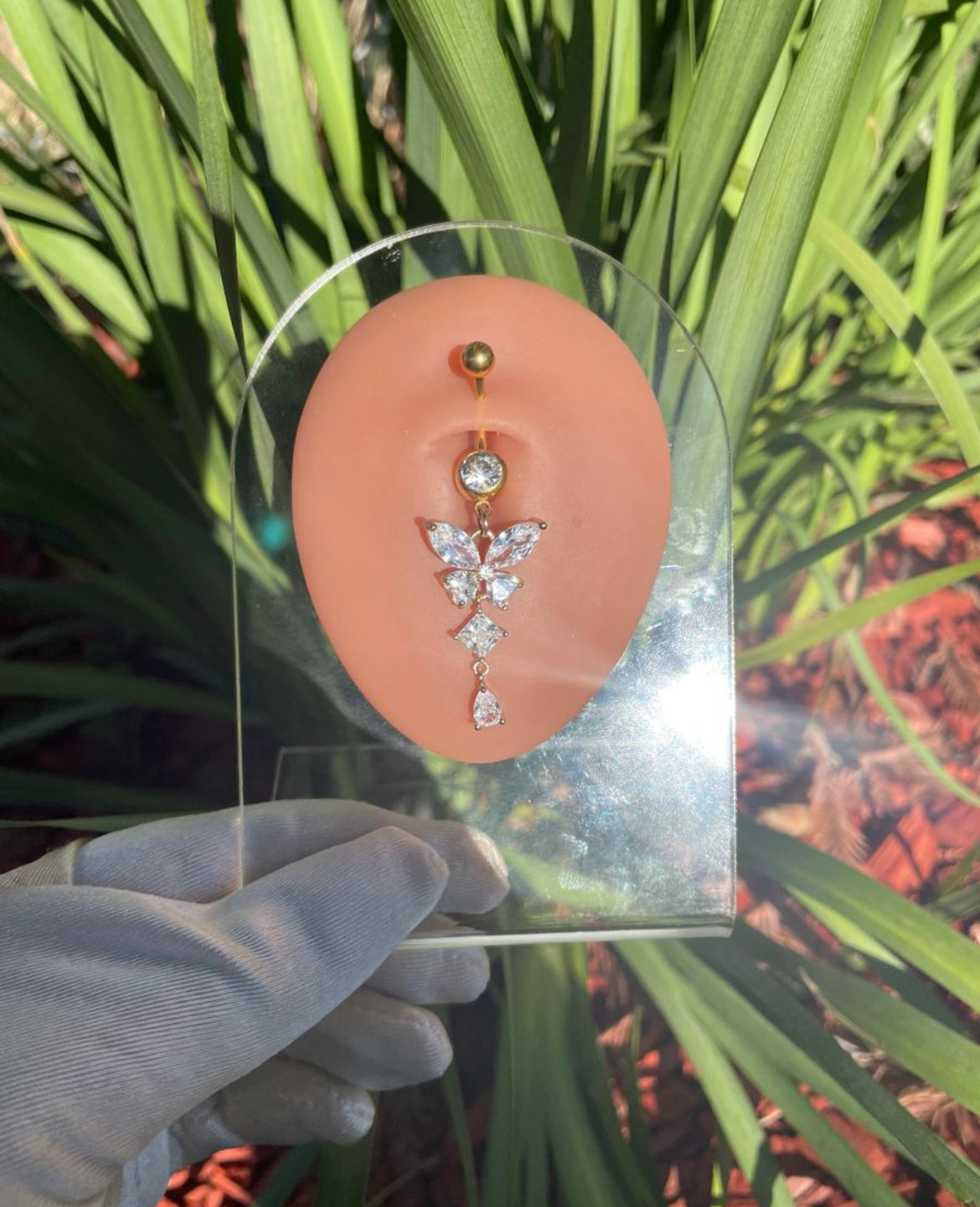 Monarch Butterfly Belly Ring
