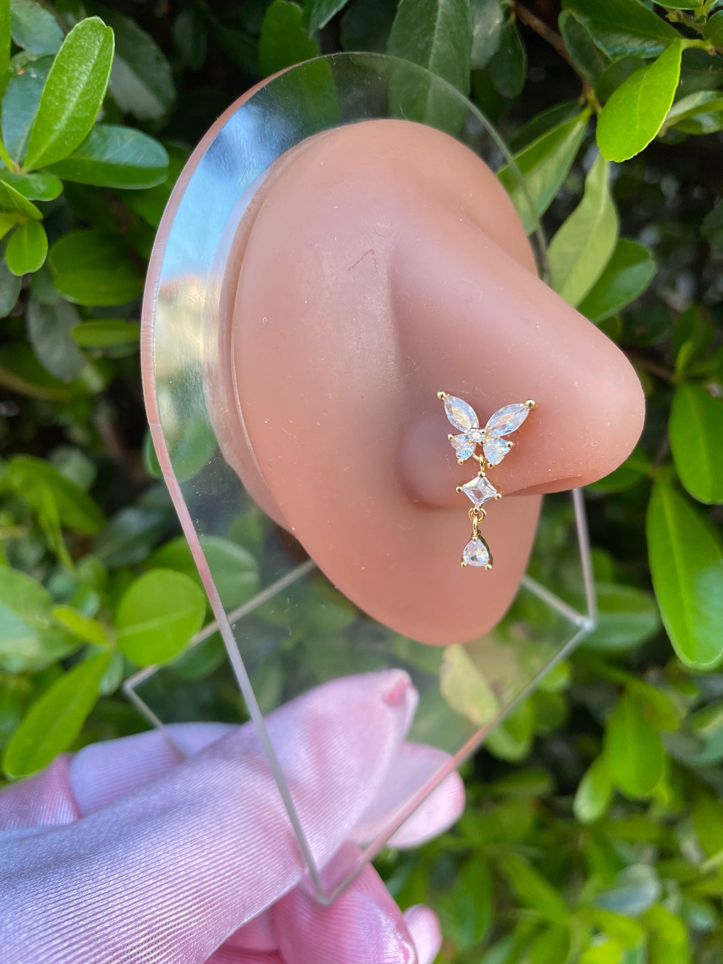 Regal Butterfly Nose Ring