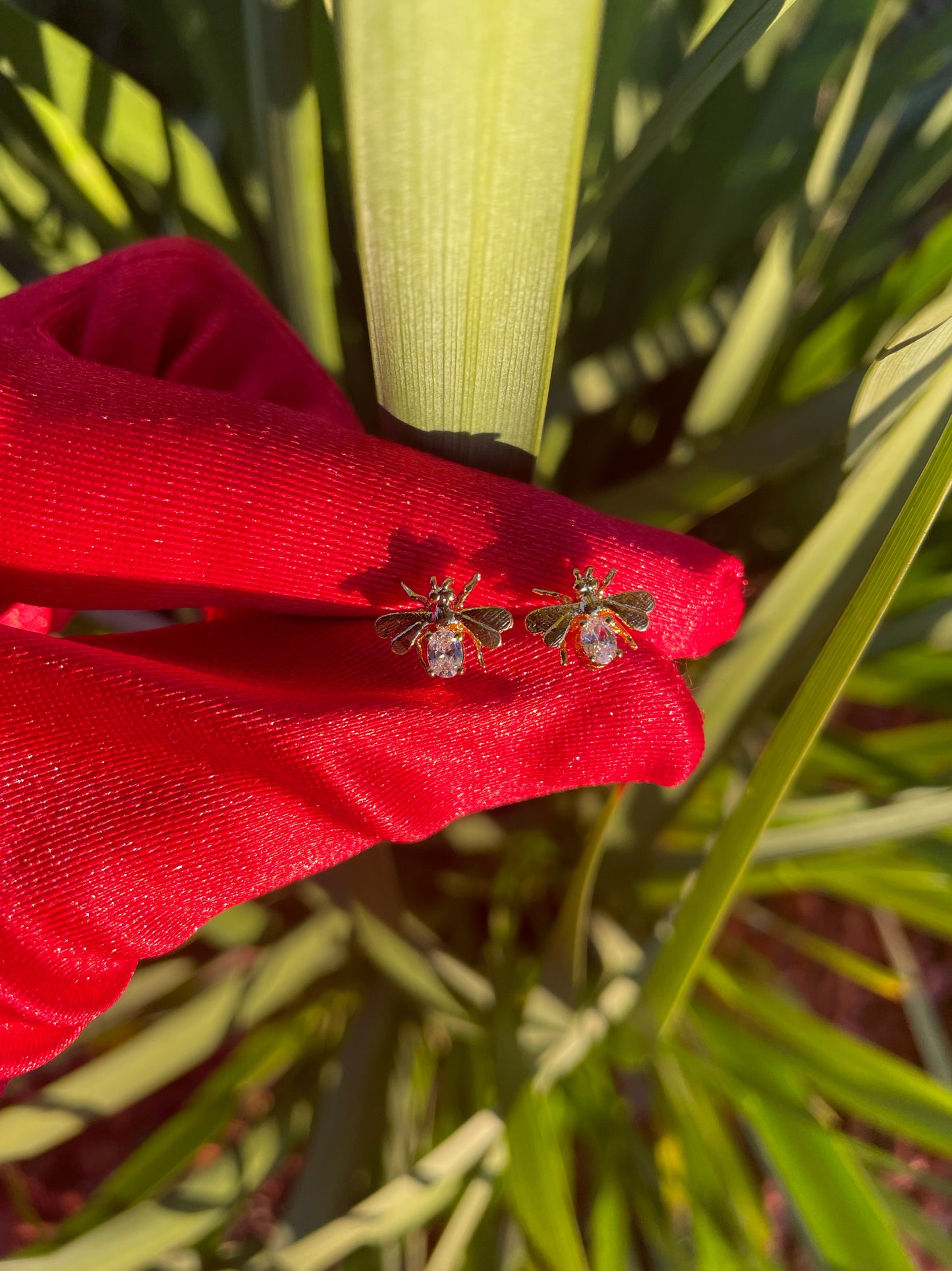 Golden Diamond Honey Earrings