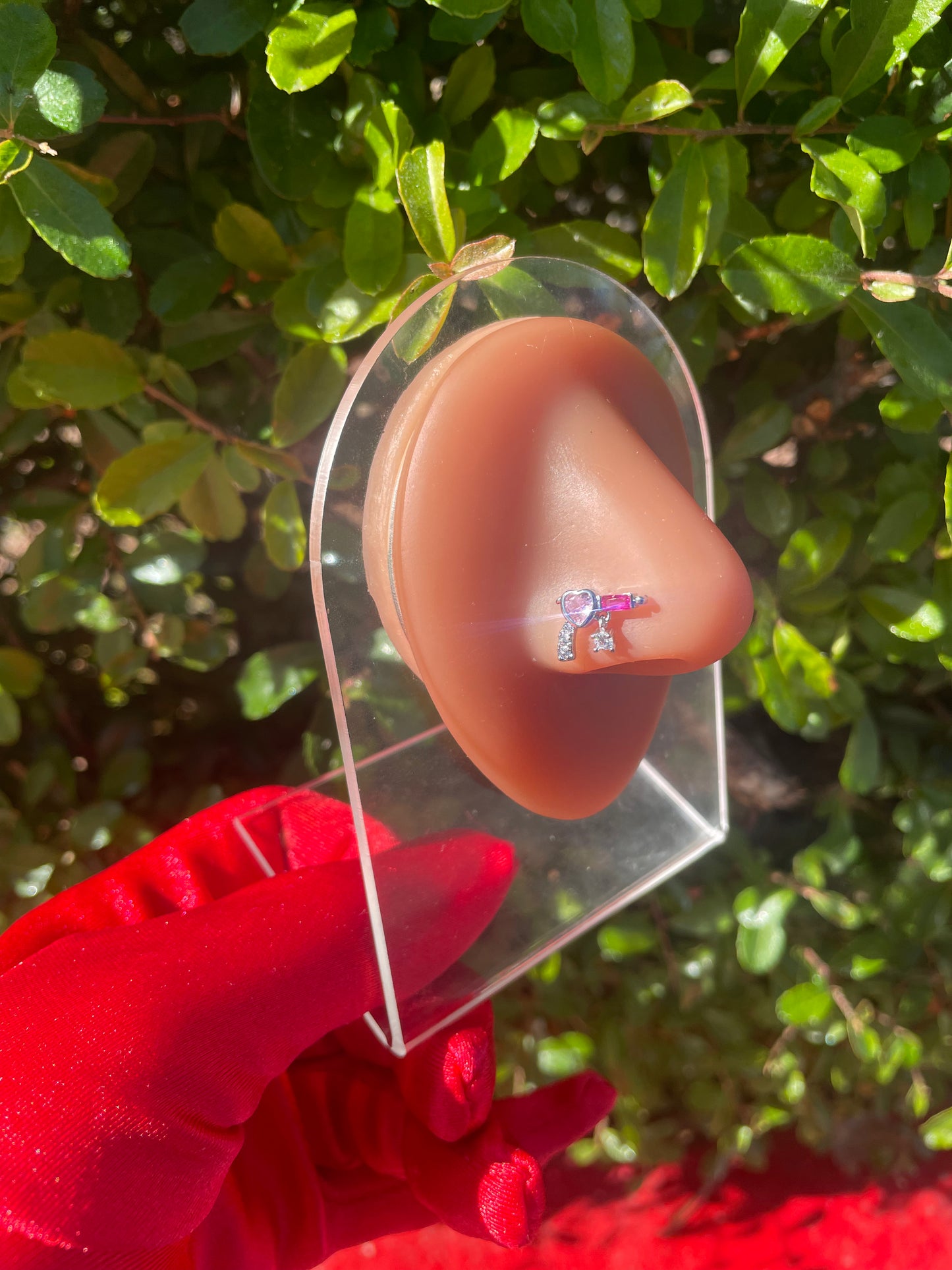 Double O Love Nose Ring