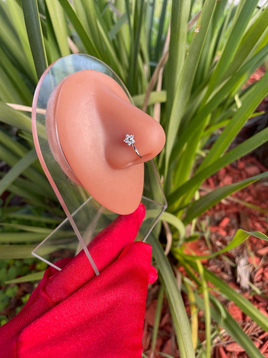 Cosmos Flower Non - Piercing Nose Clip