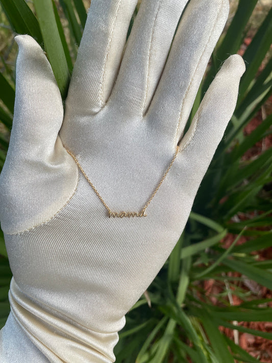 Cursive Mama Necklace