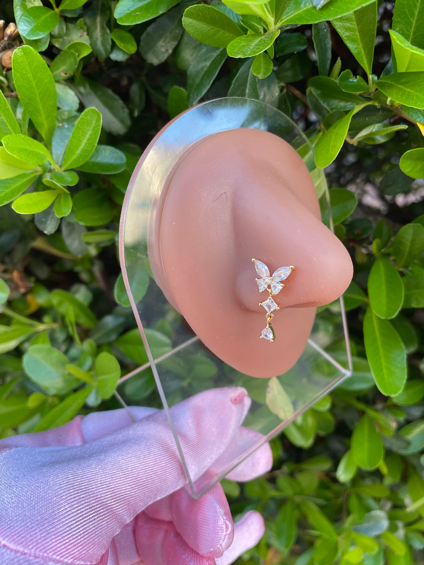 Regal Butterfly Nose Ring