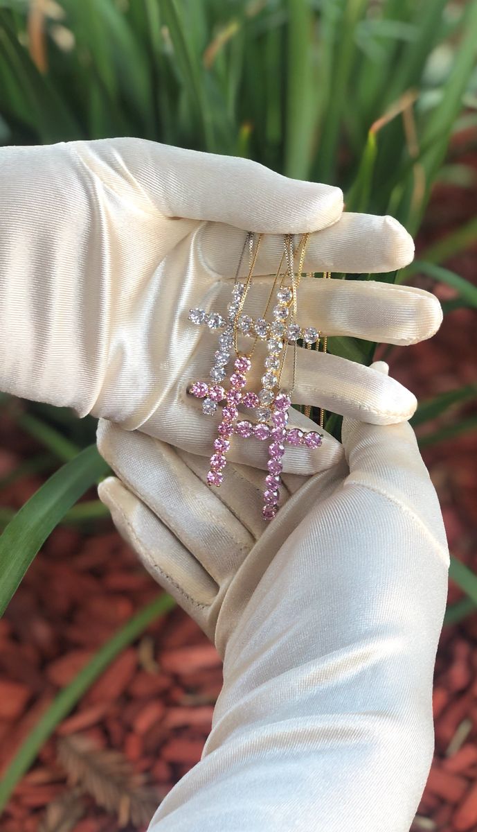 Iced Out Crystal Cross Necklace
