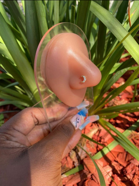 Diamond Moon Nose Ring
