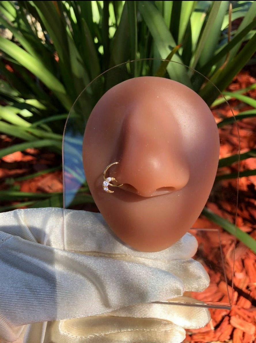 Moon Hoop Nose Ring