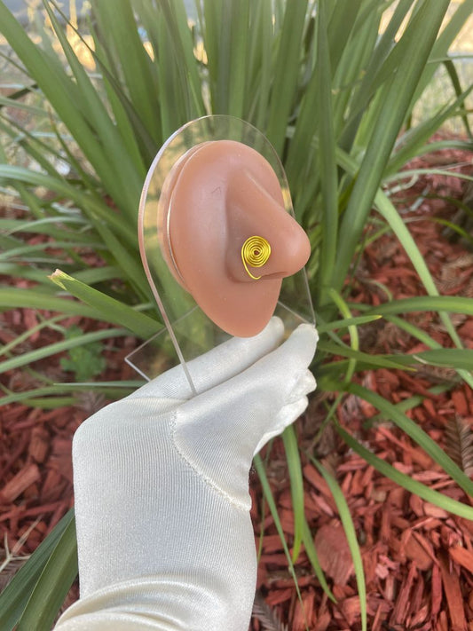 Gold Spiral Non Piercing Nose Clip