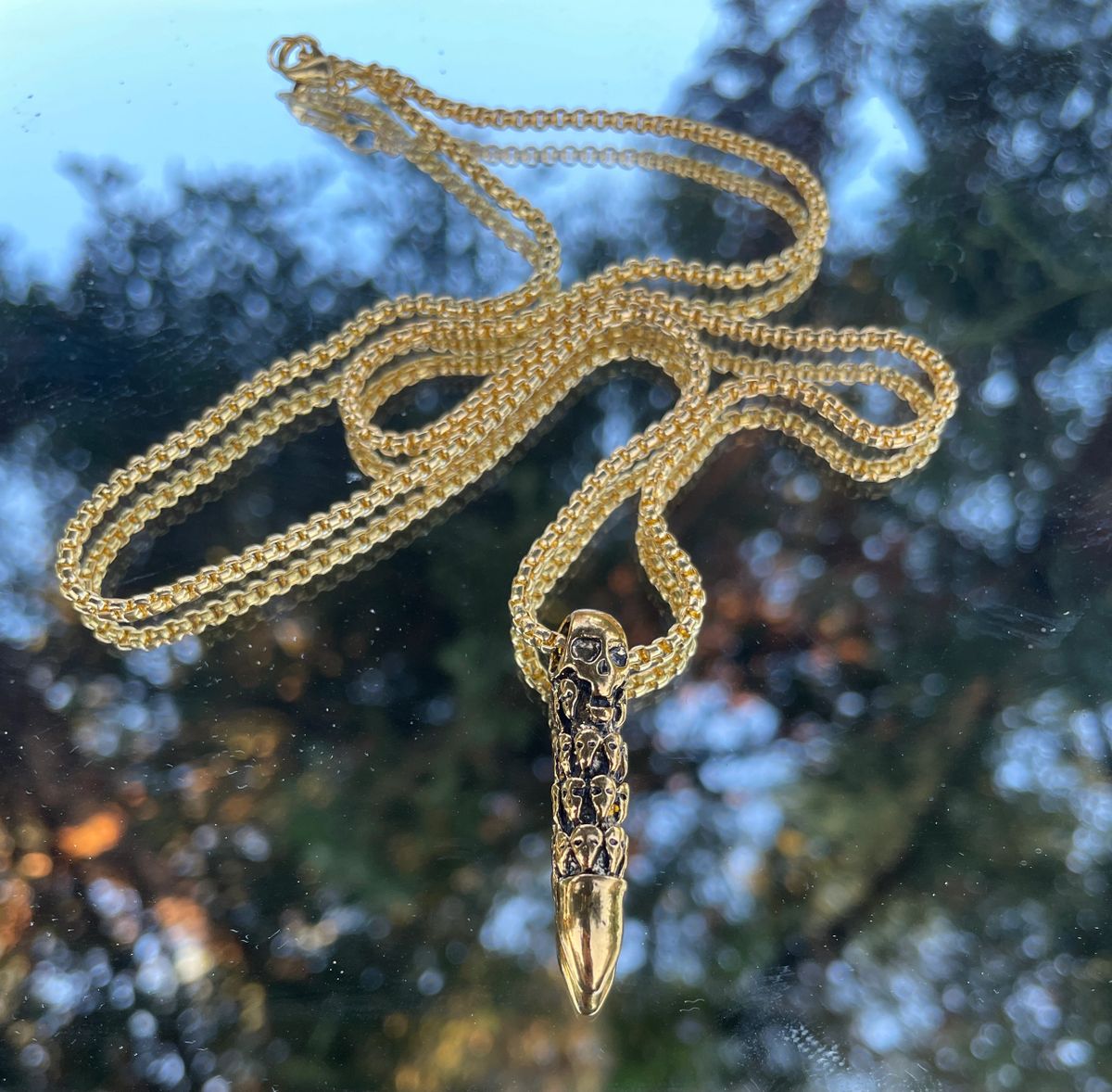 Skull Bullet Necklace