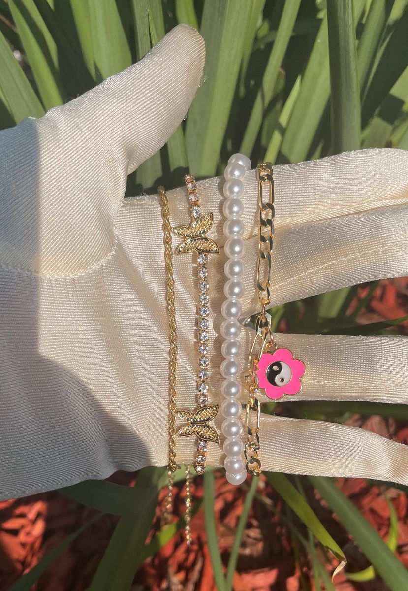 Yin Yang Butterfly Anklet