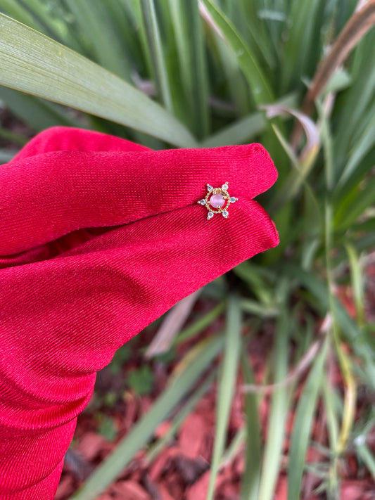 Pearl Snowflake Cartilage Earring