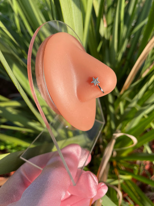 Diamond Star Non Piercing Nose Clip